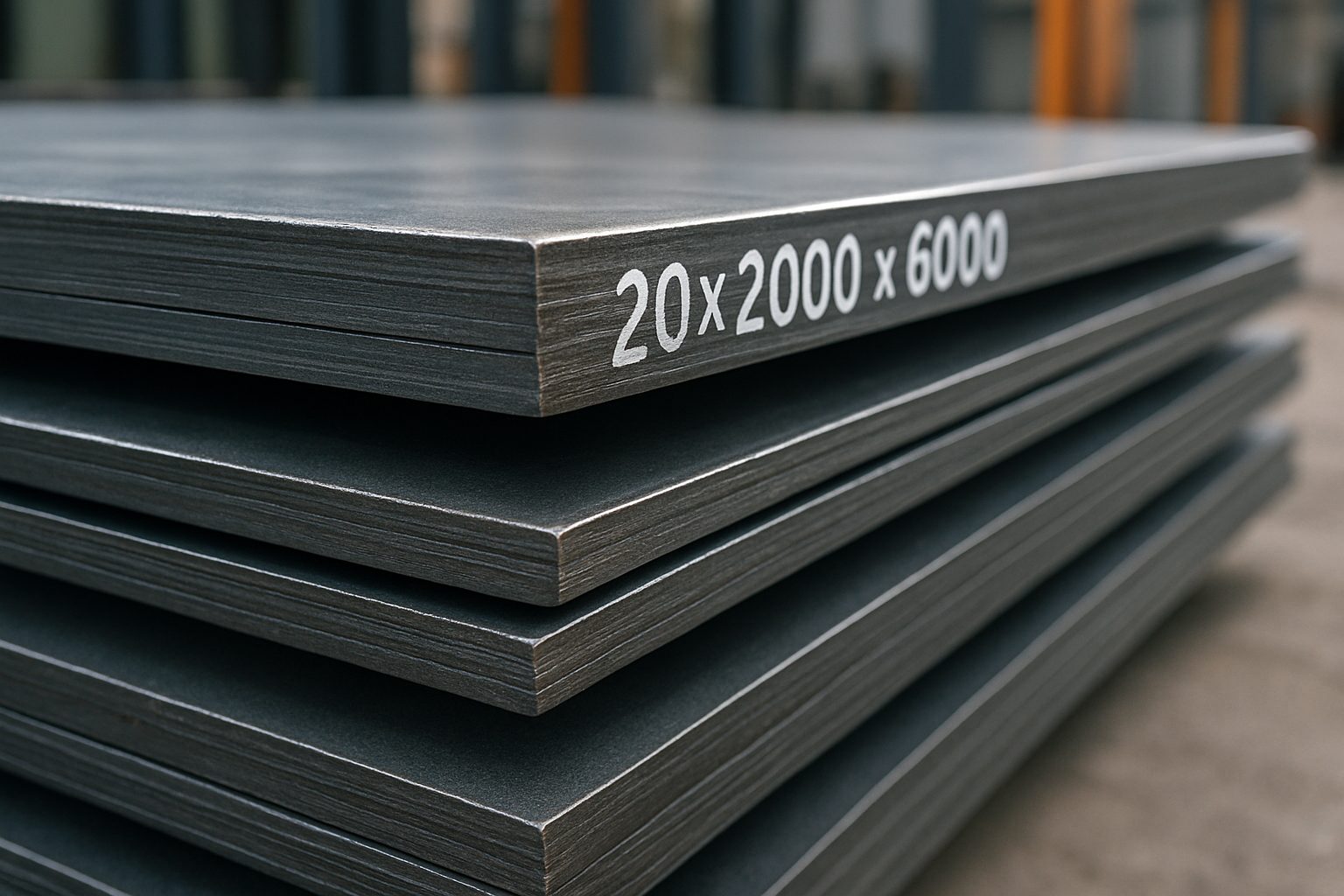 El Niño Preparedness: Choosing Carbon Steel Plates for Extreme Weather in the Philippines 2 Close-up of stacked carbon steel plates showing texture and thickness.